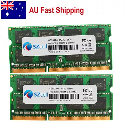AU 8GB 2x4GB DDR3-1600MHz Memory For Lenovo ThinkPad E430C E431 E530C E531 E535 • $39.99