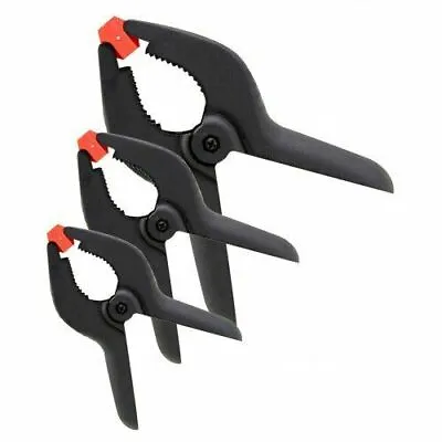 3 Mix Size Spring Clamps 6 4 & 3in Heavy Duty Clips Market Stall Models UK • £4.95