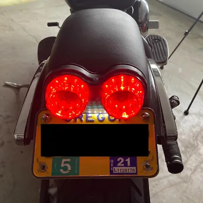 Motorcycle Integrated LED Tail Light Dual Turn Signal For Yamaha V Star 650 950 • $22.19