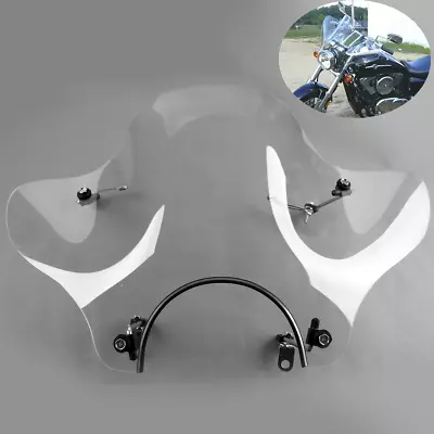 Clear Windshield For Kawasaki Cruiser Vulcan VN 500 750 800 900 1500 1600 2000 • $49.80