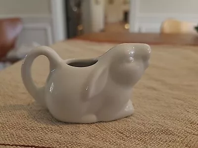 Vintage Mini White Rabbit Creamer Easter Decor Japan Cute • $10