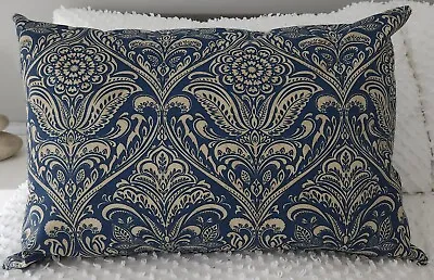 Handmade Windermere Indigo Blue Cushion Cover 60x40  NEW • $30