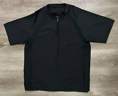 Oakley Short Sleeve Windbreaker Pullover Cage Jacket Adult Medium M Black • $22.50