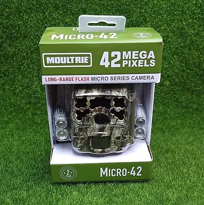 Moultrie Micro 42MP Kit Infrared Long-Range Flash Game Camera Camo - MCG-14059 • $83.69