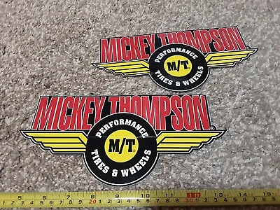 Lot Of 2 Vintage Mickey Thompson Racing Tires Wheels Decals Stickers M/T Outlaw • $8.95