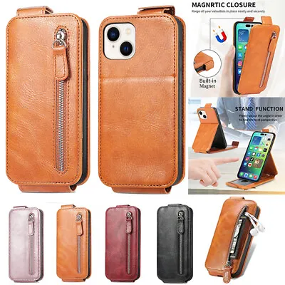 For Huawei P30 P40 P50 Y5 Y6 Y7 Prime Magnetic Leather Zipper Wallet Case Cover • $16.99
