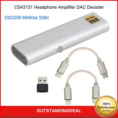 CS43131 Headphone Amplifier DAC Decoder DSD256 684Khz 32Bit For IPhone Android- • $36.70