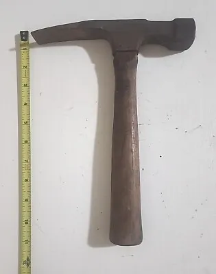 VINTAGE ANTIQUE UNBRANDED BRICK MASON PROSPECTOR PICK ROCK HAMMER 11 Inch  • $24.99