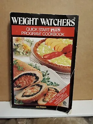 $2.99 • Buy Weight Watchers Cook Book Quick Start Plus Program By Jean Nidetch Vintage
