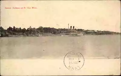 Cincinnati Ohio OH St Clair River Steamer Tashmoo 1908 Cancel Postcard • $8.29