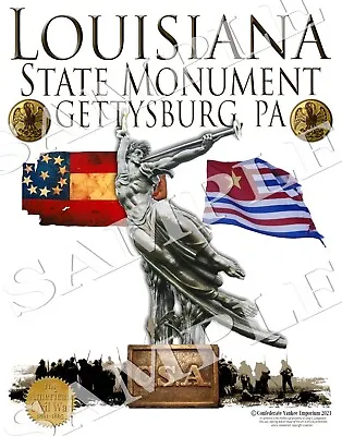 Louisiana State Monument Gettysburg Pa American Civil War Themed Art Print • $14.99