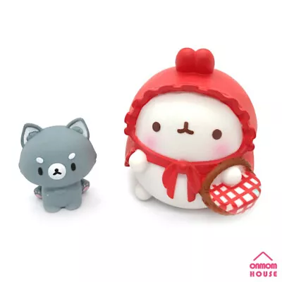 Molang Little Red Riding Hood & Wolf Figure Korean Toy • $27.90