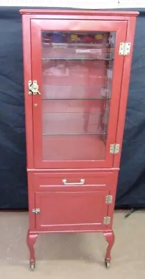 Vtg Medical Cabinet Metal Art Deco • $999