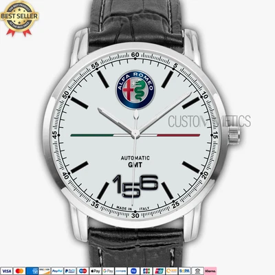 $37.90 • Buy Alfa Romeo 156 Logo Quartz Watch Analog Stainless Steel Men's Wristwatch AR13