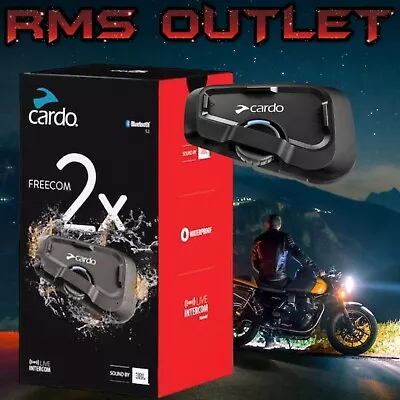 Cardo Scala Rider Freecom 2X Motorcycle Intercom System Bluetooth Headset • $222.56