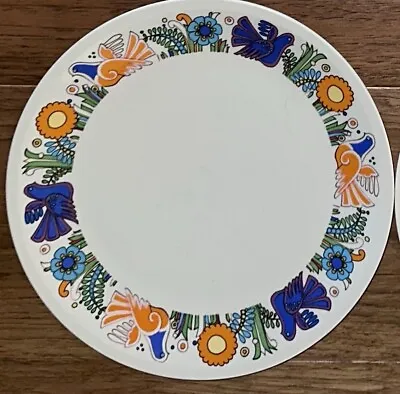 VTG Villeroy & Boch Acapulco Colorful Birds Dinner Plate MCM Mid Century 10 3/8  • $29.99