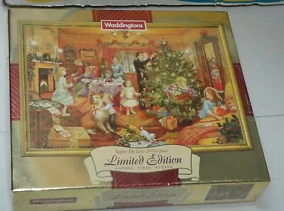 Waddingtons Super De Luxe 1000 Piece Double Sided Limited Ed Christmas Puzzle • $48
