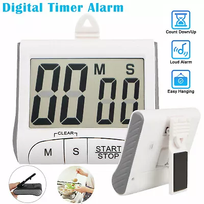 LCD Digital Large Kitchen Cooking Timer Count-Down Up Clock Loud Alarm Magnetic • $8.48