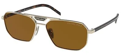 $462 • Buy Prada PR 58YS Pale Gold/Brown 57/15/145 Men Sunglasses