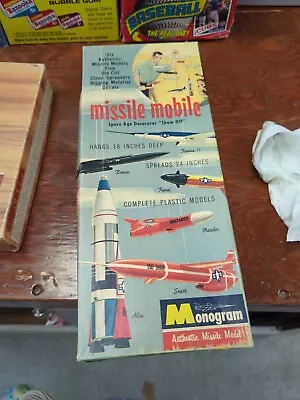 RARE Vintage 1957 Unbuilt Monogram Missile Hanging Mobil Model Kit PD43.98! • $165