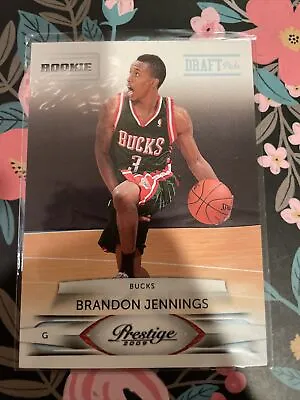 2009 Panini Prestige Draft Picks Light Blue /999 Brandon Jennings #210 Rookie RC • $4.99