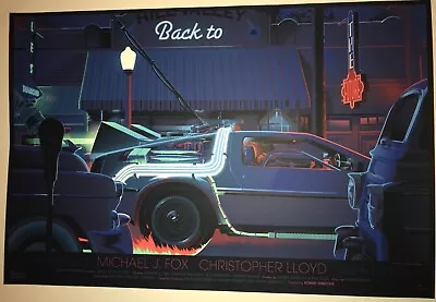 Mondo Laurent Durieux AP Back To The Future 2014 Screen Print Signed/Numbered • $700