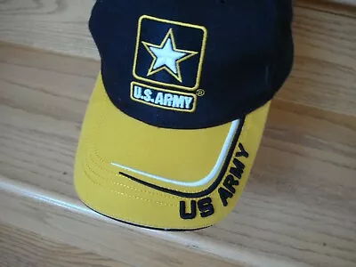 U.S. Army Black & Gold 100% COTTON BALL CAP  • $12.74