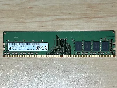 Micron 8GB 2666MHz 1Rx8 PC4-21300 / PC4-2666V-UA2-11 DDR4 Desktop RAM / Memory • $23.85
