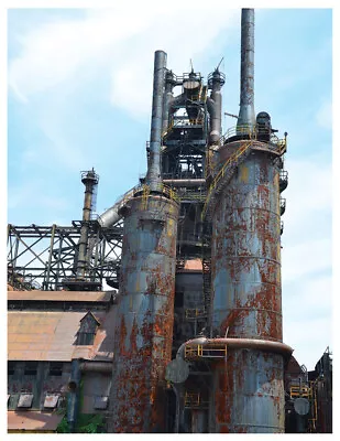 Last Bastion Of Glory Abandoned Bethlehem Steel Mill 8x11 Inch Photo [221205-5] • $11.97