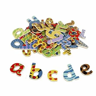 Premium Wooden Magnetic Letters Lowercase These Brightly Coloured L High Qualit • £55.15