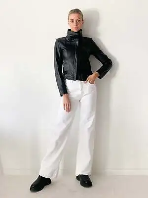 White Suede Leather Tumble Jacket • $248.60