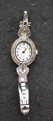 Ladies Le Chat Wrist WATCH With Expanding Bracelet Marcasite Style Decoration • £12