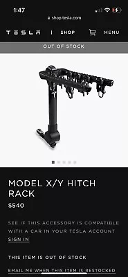 Tesla Model X/Y Hitch Rack • $400
