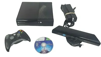 Microsoft Xbox 360E 4GB Console System Bundle W/ Cord Kinect Controller & Game • $114.95