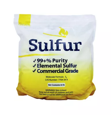 $25.90 • Buy 99.5+% Pure Ground Sulfur Powder Commercial Flour Grade Elemental Milled