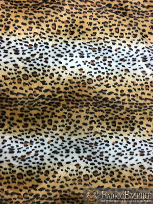 Velboa Faux Fur Short Pile Fabric Animal Print Original GOLD CHEETAH 60 WSoldBTY • $6.49