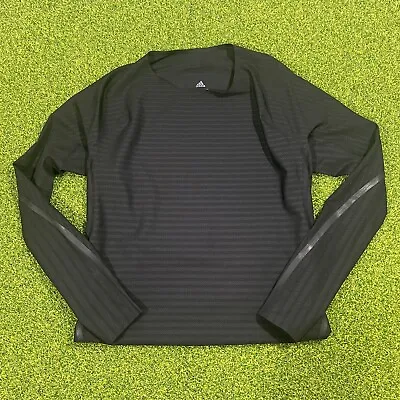 Adidas AlphaSkin 360 Techfit Size Medium M Compression LS Shirt Black CF7163 • $85.64