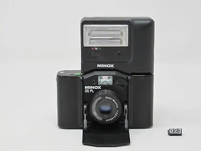 Minox 35 PL 35mm Viewfinder Camera W/ 35mm F:2.8 Lens FC35 Flash Field Case • $80