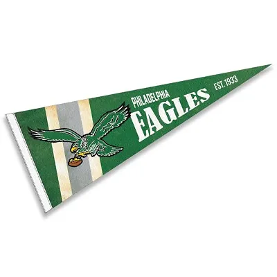 Philadelphia Eagles Throwback Vintage Retro Pennant Flag • $13.95