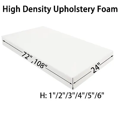 $37.89 • Buy Foam Cushion High Density Firm Foam Upholstery Foam Cushion Seat Replacement