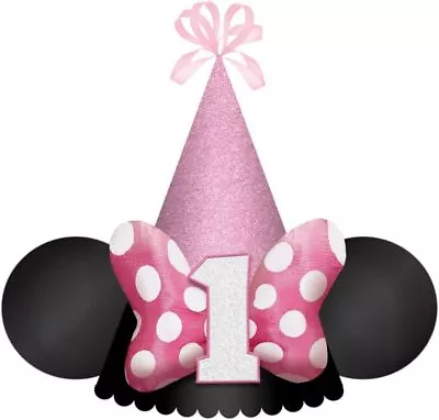 Amscan Minnie Mouse 1st Birthday Cone Hats - 4 Inches - Multicolor - 1 Pc • $23.99