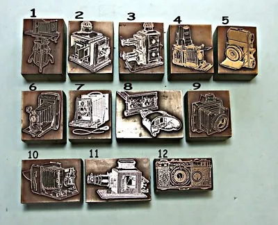 OLD  CAMERAS  PHOTOGRAPHY Printing Blocks. (Multiple Item Listing) • £7.50