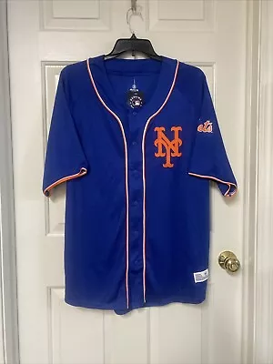 New York Mets MLB Dynasty Baseball Jersey Embroidered Blue Orange Men’s XXL NWT • $39.98