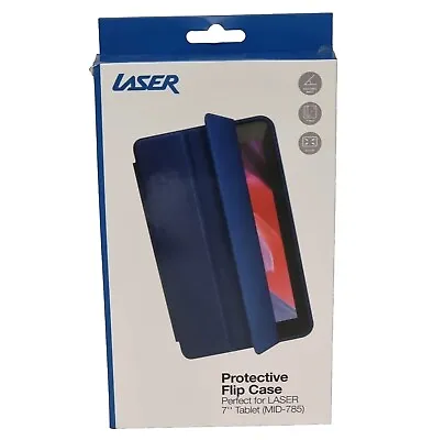 Laser 7  Flip Case For MID-785 Tablet - Navy - Brand New Sealed • $12.39