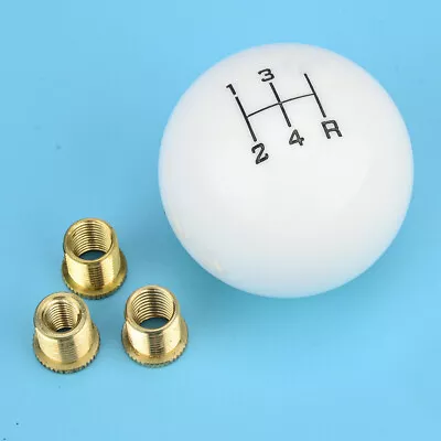 Universal Round Ball 5 Speed Manual MT Gear Stick Shift Knob Shifter • $14.43