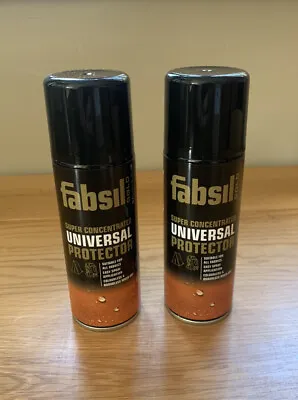 2 X Fabsil Gold Waterproofer 200ml Aerosol Spray On Fabric Waterproofing Camping • £14.95