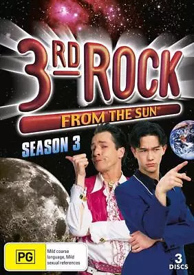 3rd Rock From The Sun : Season 3 (3 DISCS  DVD 1998) BRAND NEW REGION 4 • $12.95