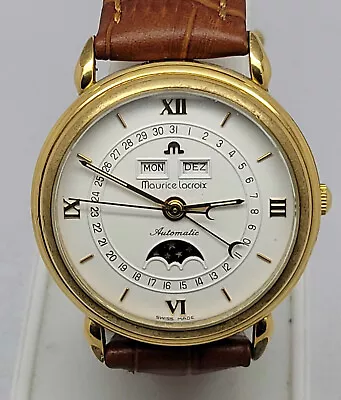 Maurice Lacroix Triple Date Moonphase Automatic Swiss Made Mens Watch • $699.99