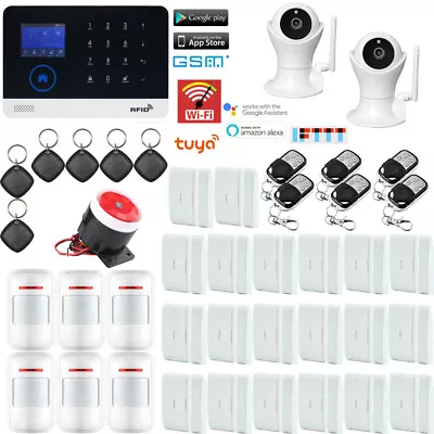 T59 Tuya APP WiFi GSM Wireless Home Burglar Security Alarm System+IP HD Camera • $226.09