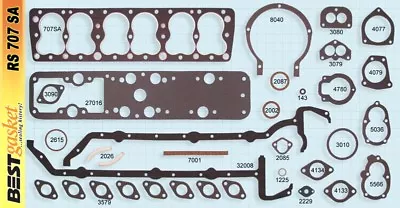 $203.49 • Buy NEW 1936-48 Lincoln V-12 Flathead Engine Gasket Set Best Brand RS707SA